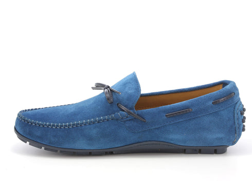 Melluso Uomo Scarpe basse Camoscio U16007B-216038 Blu